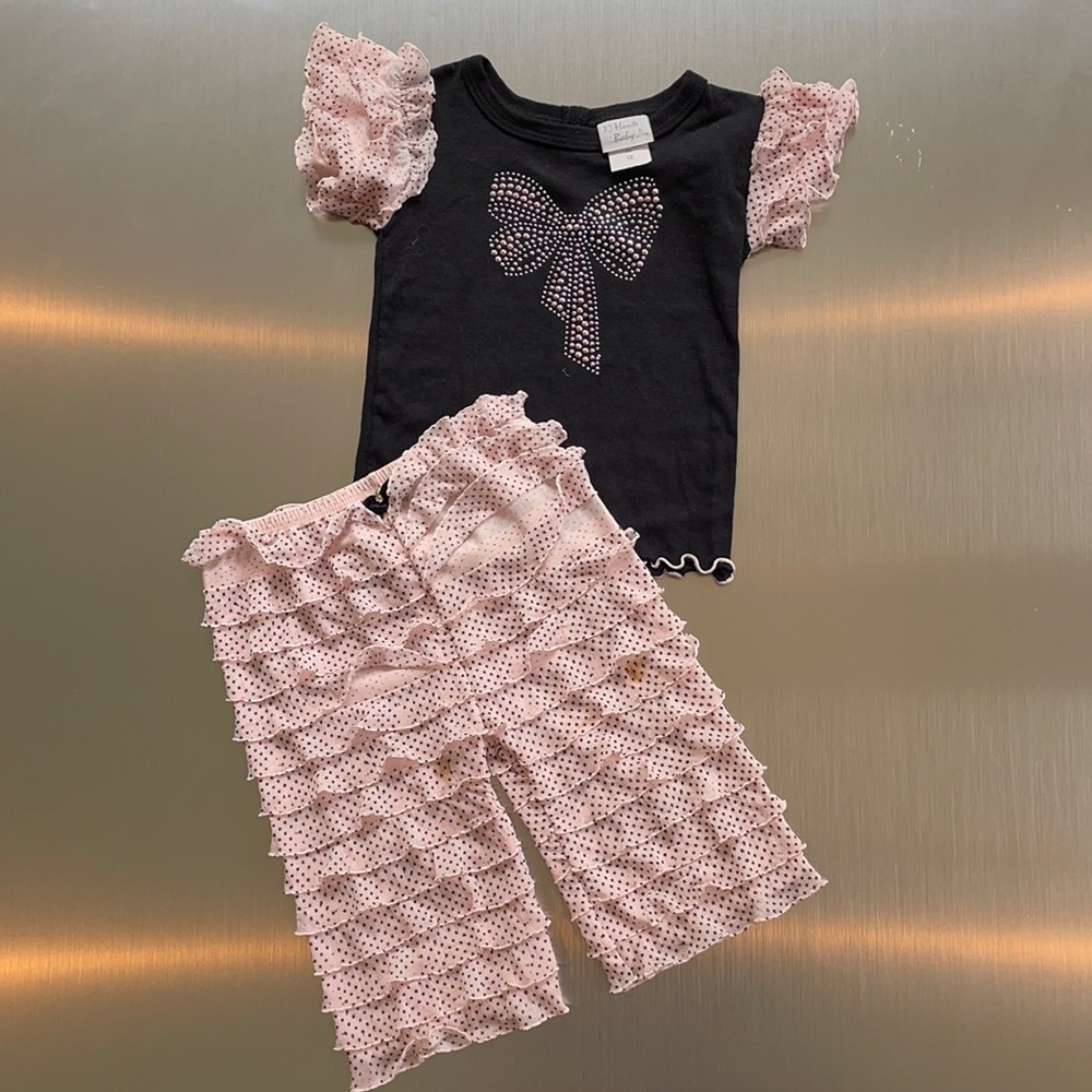 Haute Baby/Size 18M / Cute ruffle pant and top set